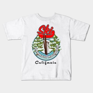 Mammoth Mountain California ski logo Kids T-Shirt